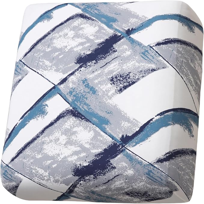 Fuloon Sofa Cushion Covers, Stretch Printed Seat Cushion Cover Couch Seat Slipcovers Washable Furniture Protector for Armchair Loveseat Sofa (Blue, 3 PCS) by Fuloon