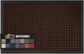 GORILLA GRIP 100% Waterproof All-Season WeatherMax Doormat, 60x24, US Designed Natural Rubber, Stain and Fade Resistant, Low Profile Indoor Outdoor Door Mats, Easy Clean Patio Mat, Coffee Squares by GorillaGrip