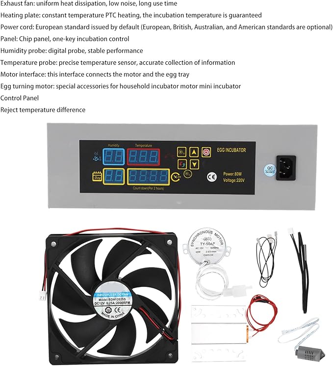 HEEPDD Automatic Hatcher, Poultry Egg Incubator with Temperature Control for Automatic Egg Turner Farming Homesteading Hatcheries Small Flocks Backyard Breeders - Image 4