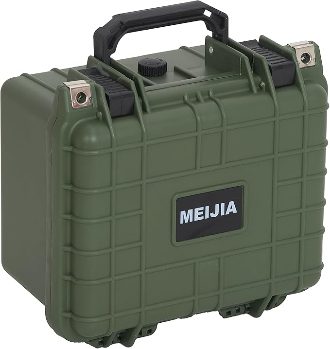 MEIJIA Portable All Weather IP67 Waterproof Camera Case,hard case with Customizable Fit Foam,Fit Use of Drones,Camera,Equipments,10.62 x9.68x6.87inches(Green) - Image 8