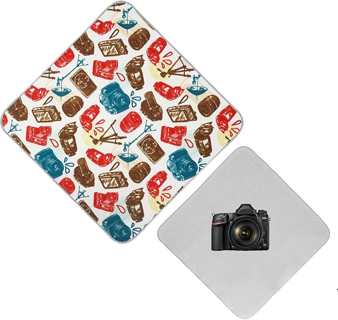 15 in Camera Wrap with Pouch,Lens Protective Wrap,Anti-scratch Anti-dust, Flexible Wrapper Camera Travel Accessories for DSLR Mirrorless Camera Lens(Camera) by XAMOREST