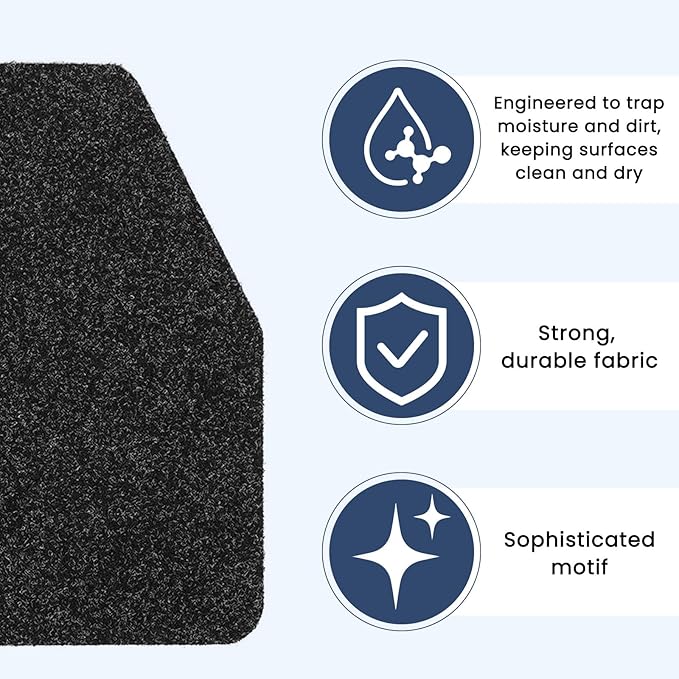 12 Pack Commercial Urinal Mats, Non-Slip Urinal Floor Mat for Men's Bathroom, Washable Rubber Urinal Pads for Business Bathroom - Image 6