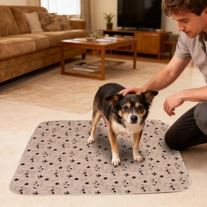Pee Pads - Fast Absorbent Pet Training Mat, 1 Piece Reusable Washable Absorbent Pee Pads for Feline Hygiene, Pet Gear, Underlay for Cats, Litter Boxes, Playpens, Crates, and Travel Carriers - Image 3