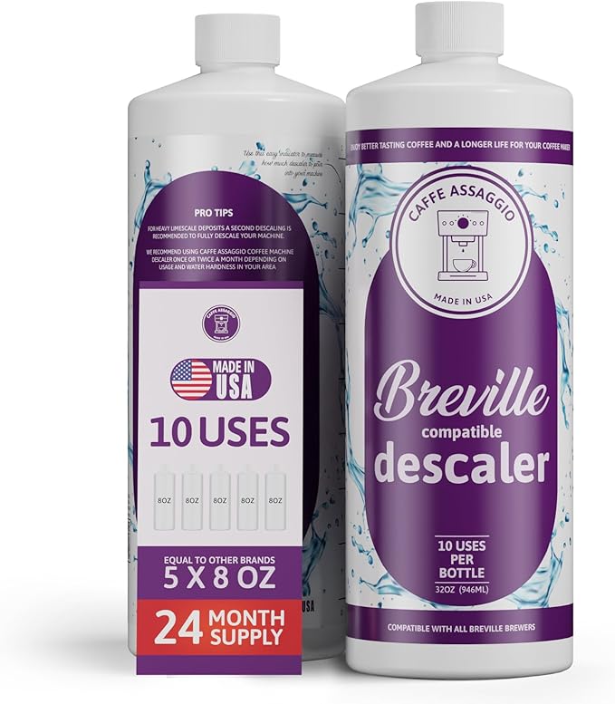 Breville Descaler (10 Uses) Specially Formulated to Descale and Clean Your Breville Espresso Machine Carbon Friendly Descaling Kit 2.5 Year Supply by Unknown