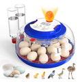 Incubators for Hatching Eggs, 18 Eggs Incubators with Egg Candler, Automatic Egg Turner, Temperature & Humidity Control, Full Viewing for Chicken, Duck, Quail, Goose, Parrot and Pigeon by MegapuxinOfficial