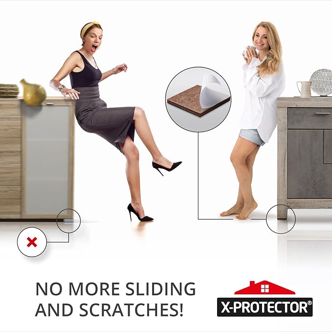 16 PCS 2" Non-Slip Furniture Pads X-Protector - Premium Furniture Grippers! Self-Adhesive Rubber Feet for Furniture Feet - Ideal Non-Skid Furniture Pads Floor Protectors to Keep Furniture in Place! - Image 5