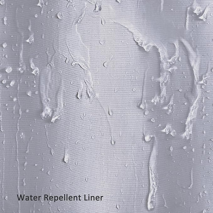 Replacement Snap-in Fabric Liner 71" W x 55" L, for 72" W x 75" L No Hook Shower Curtain - Grey - Image 3