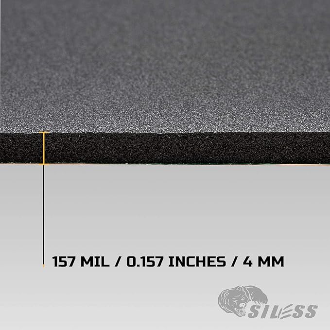 Siless Liner 157 mil (4 mm) 51 sqft Car Sound Deadening Closed Cell Foam & Heat Insulation mat - PE Foam Sound Deadener Material & Heat Barrier - Image 3