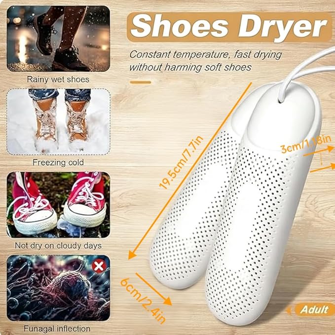 Shoe Dryers,Boot Dryer for Work Boots, Electric Portable Shoe Dryer Warmer with Timer for Sneaker Socks Gloves Drying,US Plug - Image 3