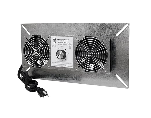 Tjernlund V2D Underaire Crawlspace Ventilator Fan Moisture Reducing 220 CFM by Tjernlund