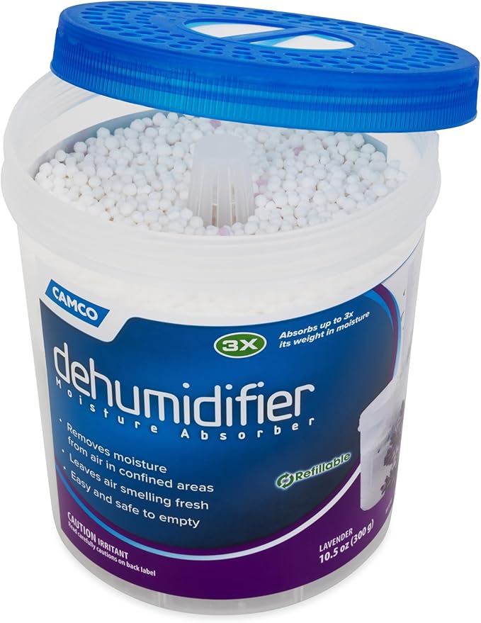 Camco Dehumidifier Moisture Absorber - Absorbs Up to 3x Its Weight in Water, Reduces Moisture and Humidity in Offices, Closets, Bathrooms, Kitchens, Boats, RVs and More – Refillable (44280) - Image 2
