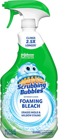 Scrubbing Bubbles Foaming Bleach Bathroom and Shower Cleaner Disinfectant Spray, Helps Erase Mold & Mildew, 32oz by ScrubbingBubbles