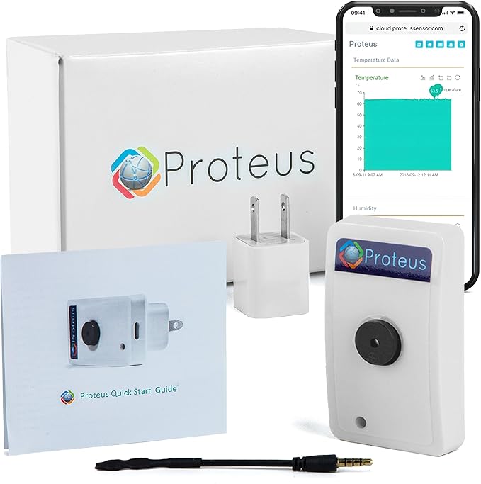 Proteus AMBIO - Wifi Temperature Humidity sensor with Buzzer and Email/Text Alerts by PROTEUS