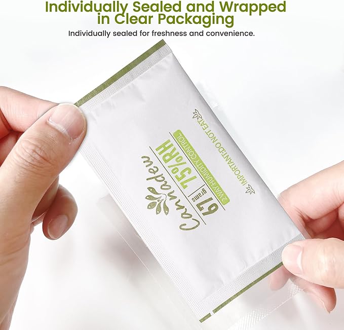 75% Two-Way Humidity Control Packets, 67g (10 Pack) – Moisture Absorbers & Hydration Packets for Storage - Image 5