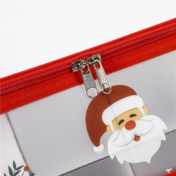 Ornament Boxes - Large Capacity Holiday Organizer, Removable Dividers, Clear Lid Storage Box, Portable Handle | Xmas Decoration Holder For Balls, Home, Attic, Closet, Garage, College Dorm, Seasonal De - Image 9