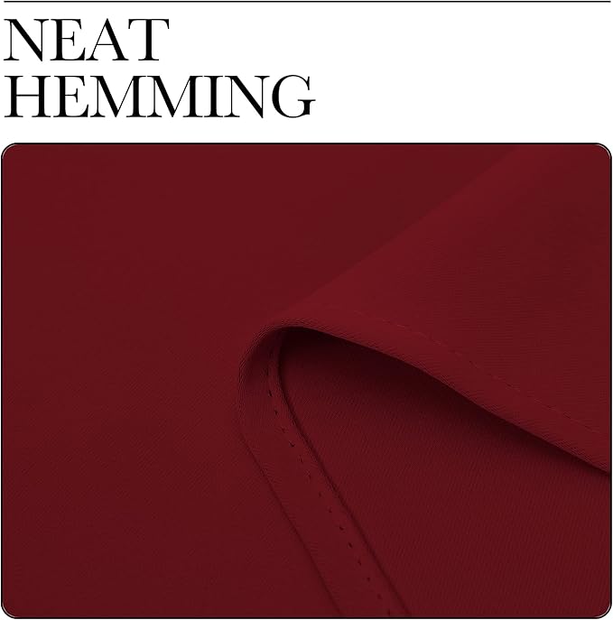 NICETOWN Blackout Curtain Blind for Bedroom, Single Panel, W42 x L45 inches, Burgundy Red, Thermal Insulated Grommet Blackout Room Darkening Drape/Drapery - Image 6