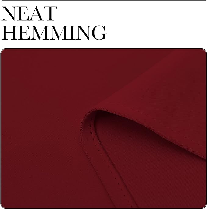 NICETOWN Sliding Glass Door Curtain for Living Room, Room Darkening Grommet Divider Drapes, Extra Wide Window Treatment Decoration for Bedroom & Home Office, Burgundy Red, W120 x L108, 1 Panel - Image 6