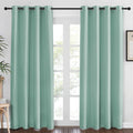 NICETOWN Blackout Curtains 84 Inch Length, Thermal Insulated Room Darkening Drapes Grommet Window Covering for Living Room Bedroom (W52 x L84 Inch, 1 Panel, Aqua Blue) by NICETOWN