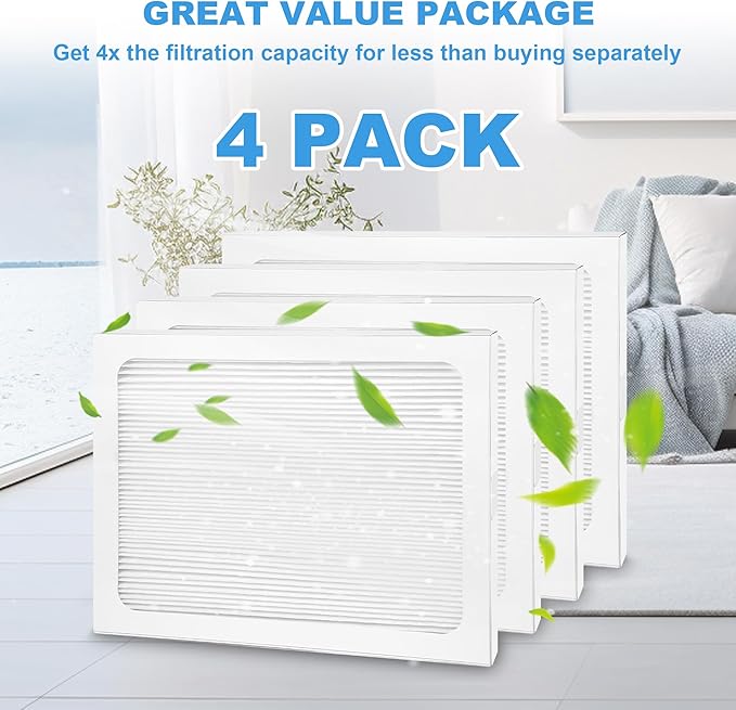 9 x 11 x 1 Dehumidifier Filter MERV 13 Compatible with Santa Fe Compact70, Ultra70, Element, Compact2, UA 65H dehumidifier Models, 4 Packs - Image 5