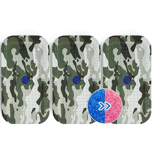 3 Packs Gun Safe Dehumidifier 40 Gram Reusable Indicating Silica Gel Desiccant Canister- Camouflage Rechargeable Humidity Moisture Absorbs for Car Closet Cabinet Storage Box by Wisesorb