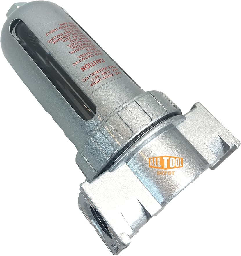 3/8" NPT Mid Flow Compressed Air In Line Filter Desiccant Dryer Moisture Water Separator - Image 3