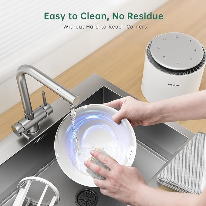 MistFree Smart Humidifier for Bedroom, Evaporative Humidifier No White Dust, Auto Humidity & APP Control, 3L Water Tank Easy to Clean, Sleep Mode, Timing, Humidifiers for Home/Office(White) - Image 6