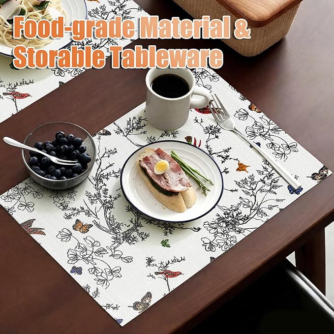 Tatyanna Shelf Liner for Kitchen Cabinets Non Adhesive Drawer Liner Floral Cabinet Liner Non Slip Shelf Liners Strong Grip Waterproof Dresser Liner Easy to Clean for Kitchen Cupboard 12IN x 16.4FT - Image 2