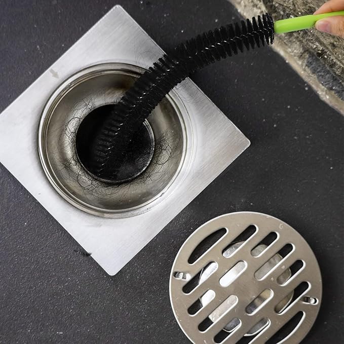 Sewer Drain Brush, Drain Clog Remover, 17inch Flexible Long Pipe Snake Hair Clogs Catcher Cleaner Tool for Toilet, Kitchen Sink, Sewer Drain, Bathroom Tub - Image 2