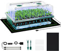PJT Self Watering Seed Starter Tray with Grow Light & Heat Mat, 60-Cell Seed Starting Kit with 4.3” Humidity Dome for Seed Germination, Complete All-in-One Kit for Easy Seed Starting by Unknown