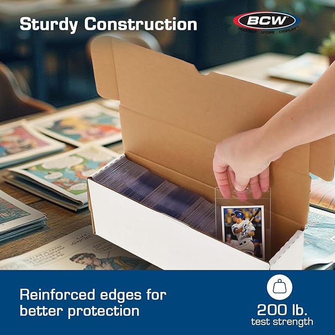 BCW 14-Inch Semi-Rigid #1 Storage Box - 1 Pack | Holds 350 Semi-Rigid Card Holders | Vertical Card Organizer | Ideal for Sports, Trading Cards Baseball, Magic, Pokemon - Image 4