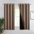 NICETOWN Total Blackout Panel for Nursery, Super Soft, Heavy Duty and Thick Window Treatment Curtain 63 inches Long with Black Lined for Basement, (1 PC, Cappuccino, 52 inches Wide Each Panel) by NICETOWN