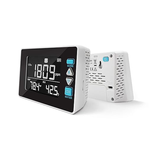 PerfectPrime CO2390, Indoor Air Quality Meter USB CO2 Carbon Dioxide Air Temperature Humidity DataLogger/Thermoemter/Hygrometer with SD Card - Image 3