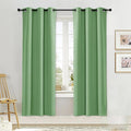 NICETOWN Blackout Curtain Blind for Bedroom, Single Panel, W34 x L72 inches, Forest Green, Thermal Insulated Grommet Blackout Room Darkening Drape/Drapery by NICETOWN