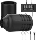 4 Inch Inline Duct Fan with EC Motor and Built-in Carbon Filter, Duct Fan Kit with Temperature Humidity Controller, Grow Tent Kits Ventilation System with Carbon Filter Combo by CANNABMALL