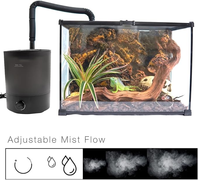 MRREPTILE Reptile Fogger Humidifiers Mister, Misting System for Reptiles, Terrarium Fogger Humidifier, 2.8L Large Capacity Reptifogger [UPGRADE] - Image 2