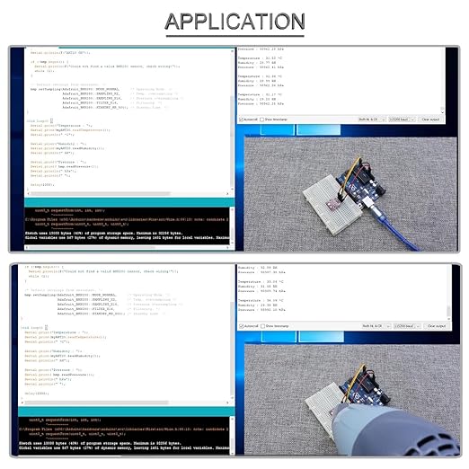 5 pcs Temperature Humidity Sensor Module Atmospheric Pressure Module AHT20 + BMP280 High-Precision 3 in 1 Sensor Replace BME280 with Male and Female Dupont Cable,for Arduino - Image 7