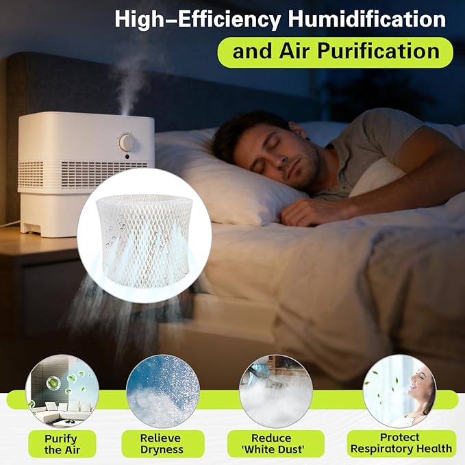 Xastro Upgraded Thickened Humidifier Wick Filter 2-Pack for Pelonis PSU10E1BB, PSU10E1WW, PSU10E2FWW, PSU10E2FBB - Replacement Humidifier Wicking Filter Compatible with Pelonis Humidifier - Image 6
