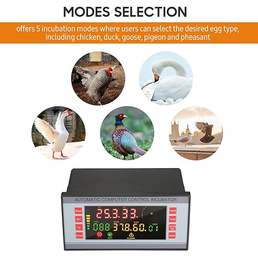 Automatic Egg Incubator 160V-220V 50Hz, Digital LED Display with Humidity Control & Auto Egg Turner for Chicken Duck Quail Eggs, Hatching Machine for Poultry Breeding - Image 5