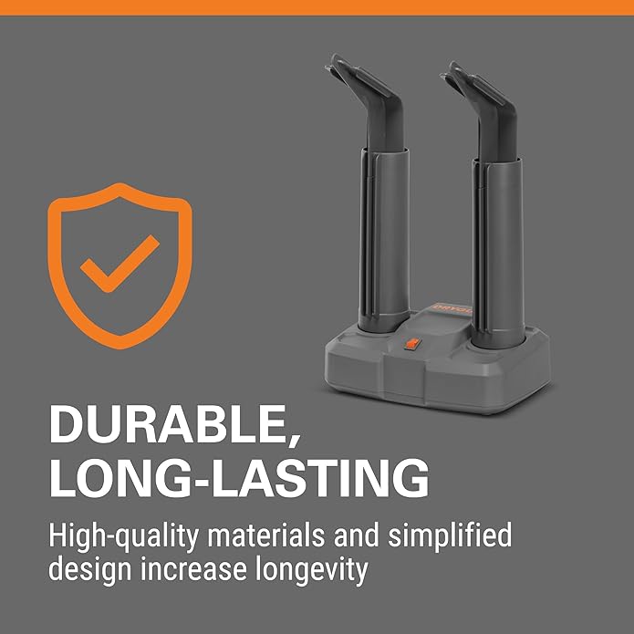 DryGuy Footwear Dryer – No-Heat, Fan-Driven Shoe Dryer for Hiking, Cleats, and Dress Shoes | Gentle Airflow | Compact, Quiet Design with 2 Universal Drying Ports and 6-Foot Power Cord - Image 6