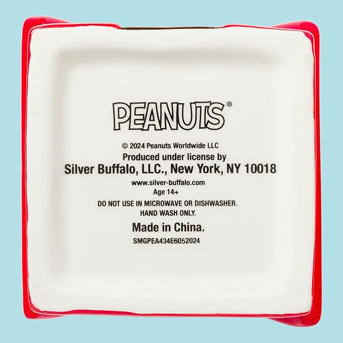 Silver Buffalo Peanuts Sculpted Ceramic Cookie Jar Featuring Snoopy and Snoopy’s House, 5.25” x 5” x 7.75” - Image 8