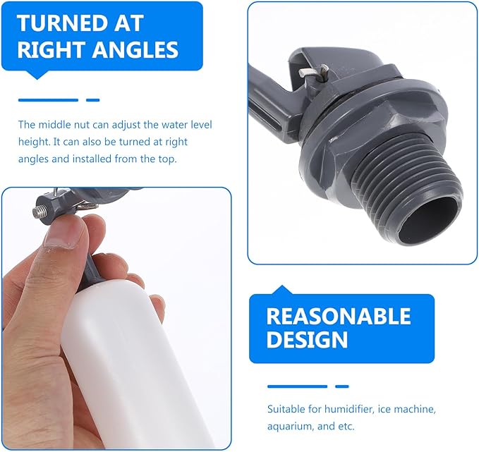 Mini Float Valve 7.08In Automatic Water Refill Valve with Adjustable Water Level for Humidifier Aquarium Ice Machine Small Tanks - Image 7