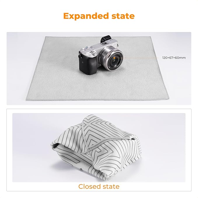 K&F CONCEPT Lens Camera Protective Wrap, Anti-scratch Lens protector, Magic Self-Adhesive Cloth Camera Wrap for Camera Lens/DSLR/Accessories - Image 6
