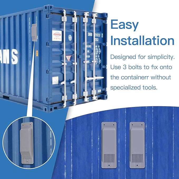 Shipping Container Air Vent Kit Heavy Duty Shipping Container Accessories Cross Flow Ventilation Kit Reduce Heat Humidity Pressure Condensation Add Air Flow for Cargo (8 Pack Grey) - Image 5