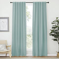 NICETOWN Blackout Curtain Panels Window Draperies - (Aqua Blue Color) 34-Inch Wide x72-Inch Long, 2 Pieces, Home Decoration Light & Noise Reducing Window Covering Room Darkening Drapes for Bedroom by NICETOWN