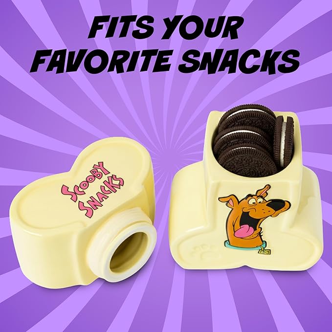 Silver Buffalo Scooby-Doo Scooby Snacks Sculpted Ceramic Snack Jar, 4.85” x 3” x 6.75” - Image 3