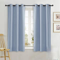 NICETOWN Blackout Curtain Blind for Bedroom, Single Panel, W34 x L63 inches, Vintage Blue, Thermal Insulated Grommet Blackout Room Darkening Drape/Drapery by NICETOWN