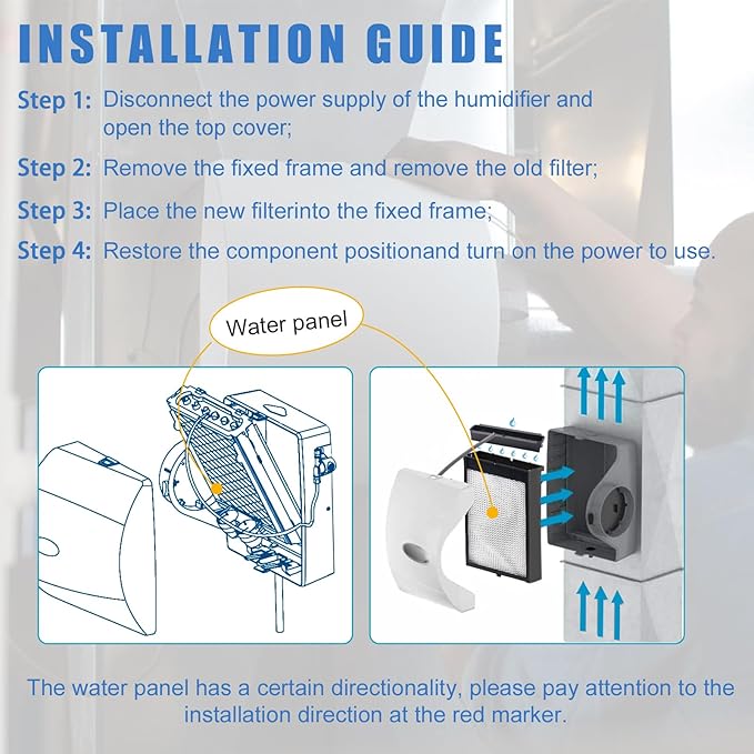 4750 Humidifier Filter Replacement for AprilAire Humidifiers 700, 700A, 700M, 760, 760A, 768,Whole Home Humidifier Filter Water Panel Model No. 35 Humidifier Maintenance Kit - Image 7