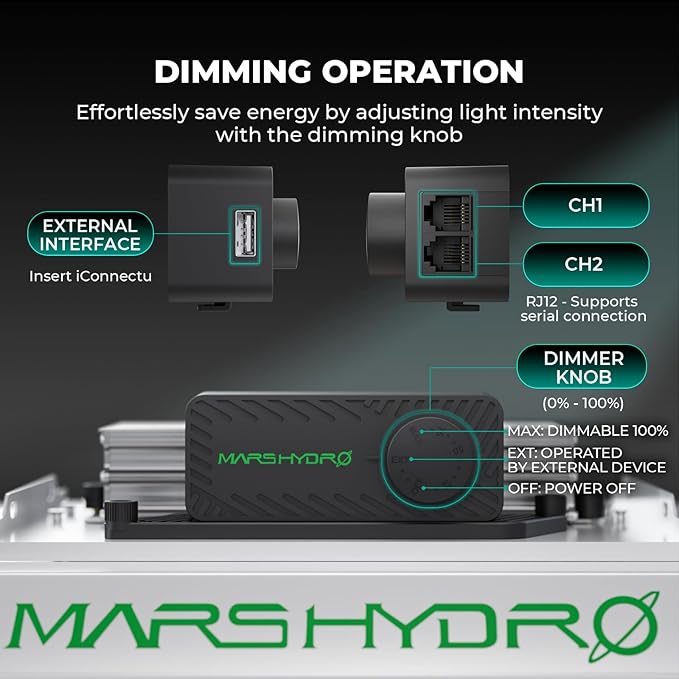 MARS HYDRO 3x3 Grow Tent Kit Complete System,150W TS1000 LED Programmable&Dimmable Grow Light, 32"x32"x63" 1680D High Reflective Mylar Grow System with 4inch Smart WiFi Control Ventilation System - Image 4