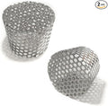 PVC Termination Mesh Vent Cover - 2Pack, Furnace&Roof Vent Cap, OD 2.4 to 2.98in Multihole Mesh for 2.5 to 2.98in ID Pipe, Stainless Steel Conical PVC Cap, Used for Keep Birds and Leaves Debris Out by LOVEERCT