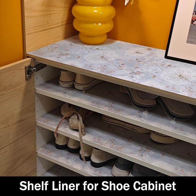 Dandelion Shelf Liners Strong Non-Slip and Non Adhesive Shelf and Drawer Liners for Kitchen Cabinet Wire Fridge, Waterproof Shelf Drawer Liner,Easy to Clean,12IN x 10FT - Image 8
